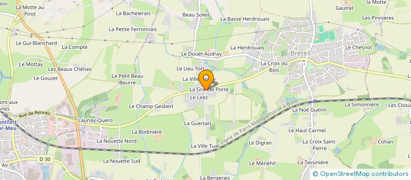 localisation de l'entreprise LACAZE  BRETEIL