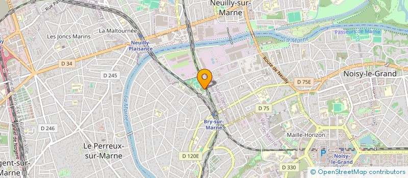 localisation de l'entreprise LACAZE                        ANDRE  BRY-SUR-MARNE