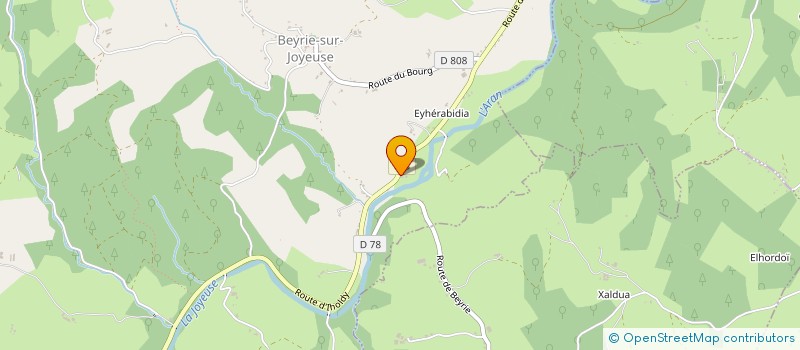 localisation de l'entreprise LACAZE HUBERT  BEYRIE-SUR-JOYEUSE