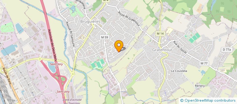 localisation de l'entreprise LACAZE RENOVATION  BRUGUIERES