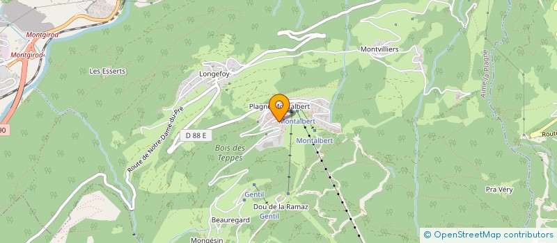 localisation de l'entreprise LACCA  PEISEY-NANCROIX