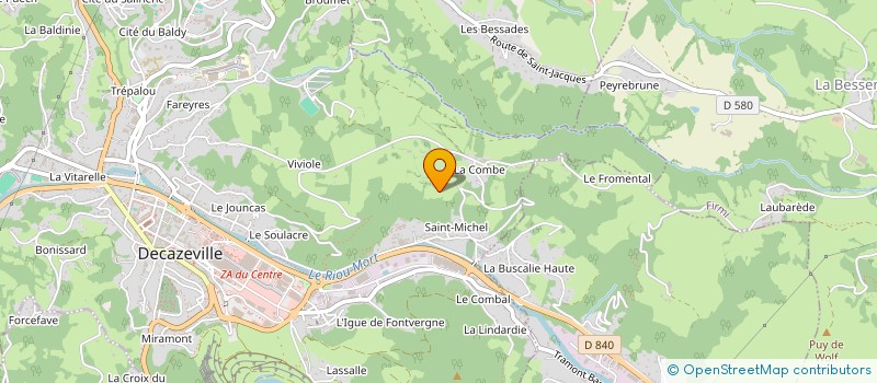 localisation de l'entreprise LACDL  FLAGNAC