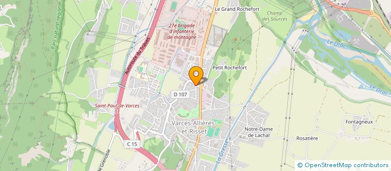 localisation de l'entreprise LACELA à VARCES-ALLIERES-ET-RISSET