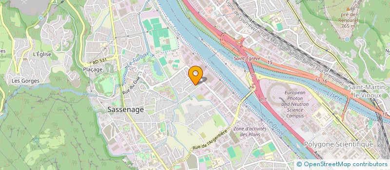 localisation de l'entreprise LACEN  SASSENAGE