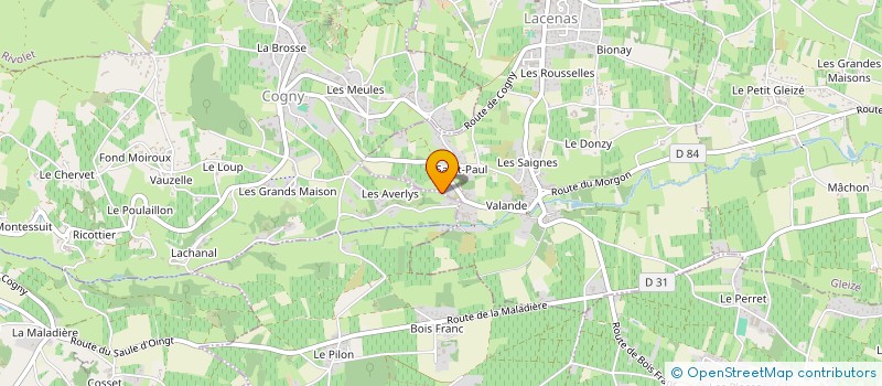 localisation de l'entreprise LACENAS  LACENAS