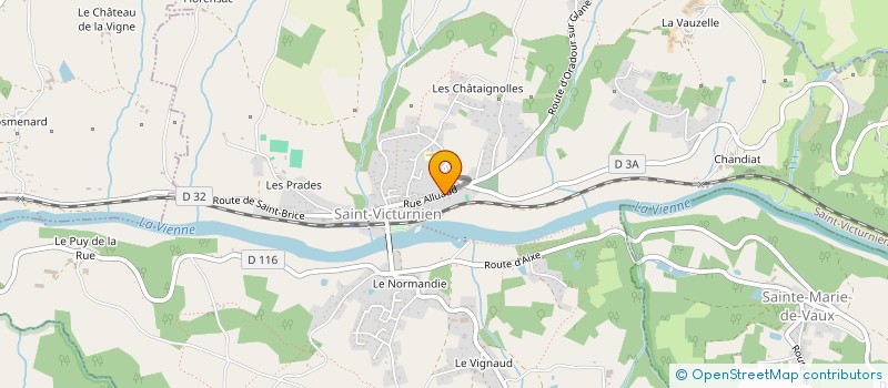 localisation de l'entreprise LACERE à SAINT-VICTURNIEN