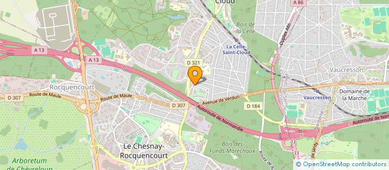 localisation de l'entreprise LACF  LA CELLE-SAINT-CLOUD