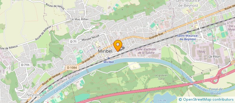 localisation de l'entreprise LACG à MIRIBEL