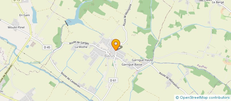 localisation de l'entreprise LACGAREAU  BAZUS