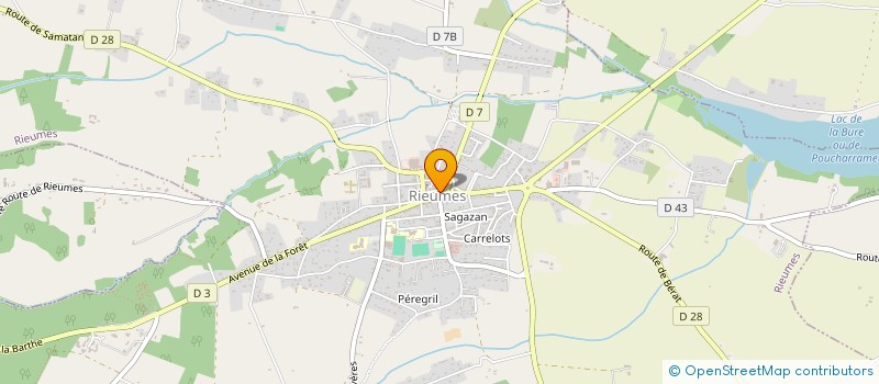 localisation de l'entreprise LACGER  RIEUMES