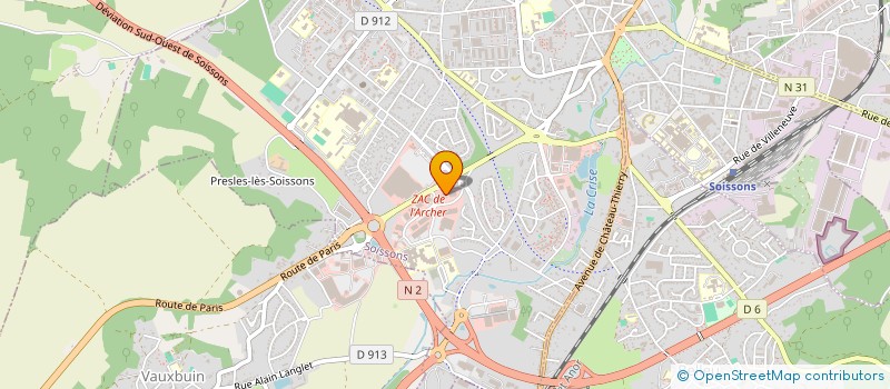 localisation de l'entreprise LACH MOTOS à SOISSONS