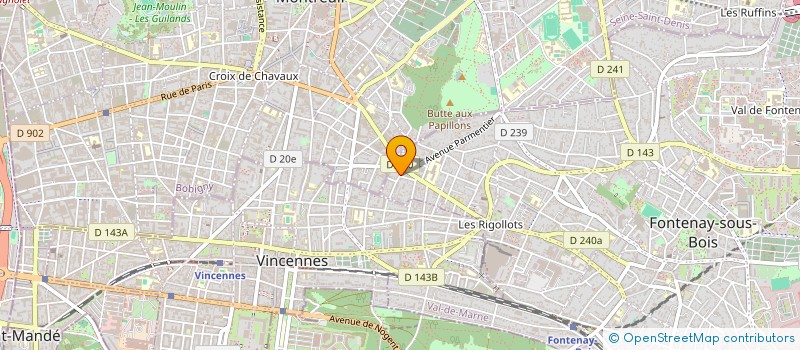 localisation de l'entreprise LACHAISEMERE  FONTENAY-SOUS-BOIS