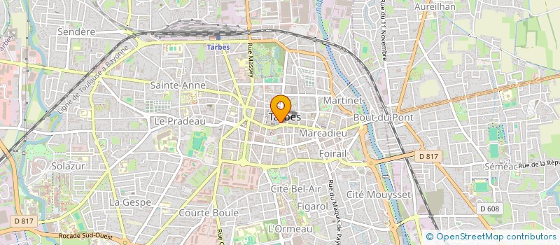 localisation de l'entreprise LACHAIZE FRANCOISE ET SYLVAIN  TARBES