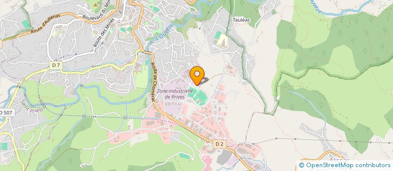 localisation de l'entreprise LACHAMP OUEST  PRIVAS