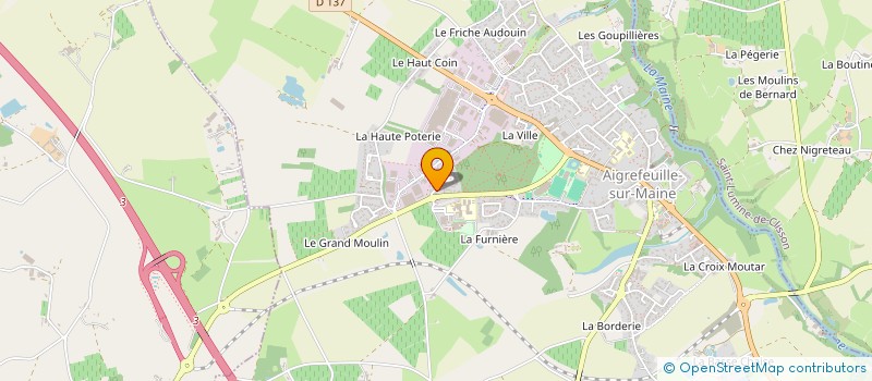 localisation de l'entreprise LACHAN  AIGREFEUILLE-SUR-MAINE