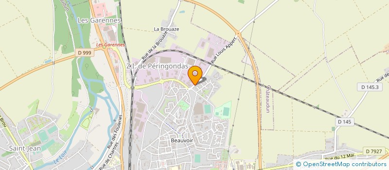 localisation de l'entreprise LACHANT STAMPING à CHATEAUDUN