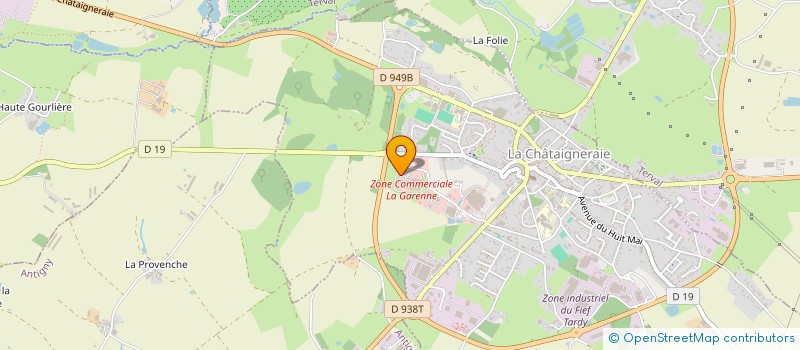 localisation de l'entreprise LACHAOUEST  LA CHATAIGNERAIE