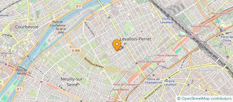 localisation de l'entreprise LACHAT à LEVALLOIS-PERRET
