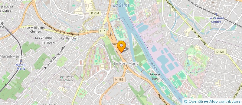 localisation de l'entreprise LACHAUBI  LE PORT-MARLY