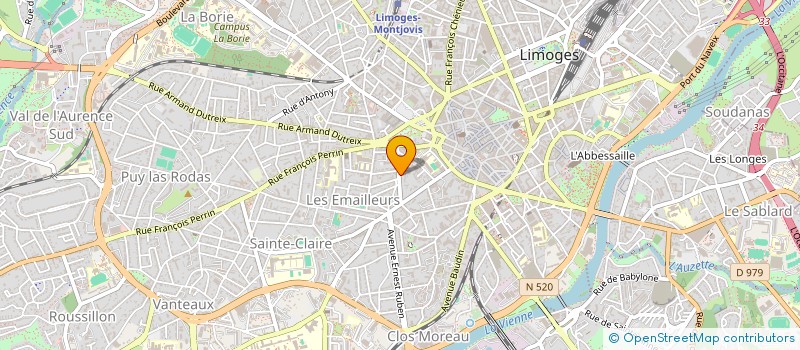 localisation de l'entreprise LACHAUD PARTNERS à LIMOGES