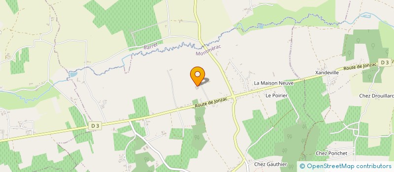 localisation de l'entreprise LACHAUD TRANSPORTS BOIS à SAINT-MEDARD-DE-BARBEZIEUX