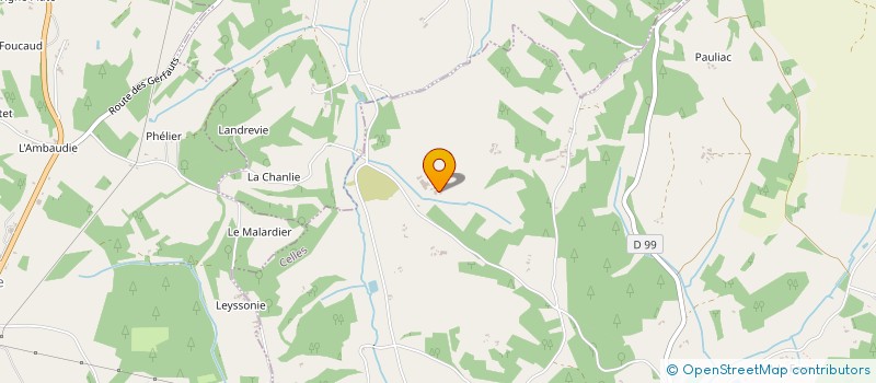 localisation de l'entreprise LACHAUD VOYAGES à VILLETOUREIX