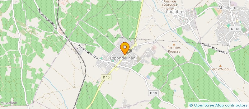 localisation de l'entreprise LACHAUP  ESPONDEILHAN