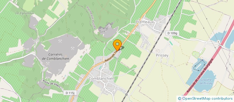 localisation de l'entreprise LACHAUX  VOSNE-ROMANEE