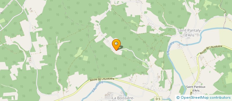 localisation de l'entreprise LACHAUX ELECTRICITE  CUBJAC-AUVEZERE-VAL D'ANS