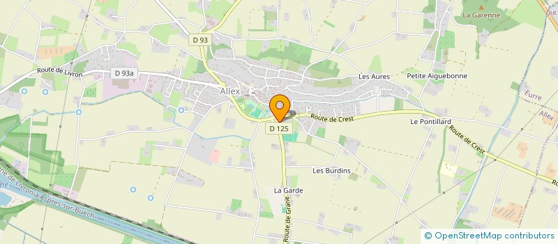 localisation de l'entreprise LACHE LA PRESSION !  ALLEX