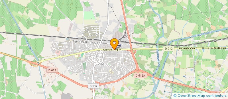 localisation de l'entreprise LACHE LES MOTS  VIAS