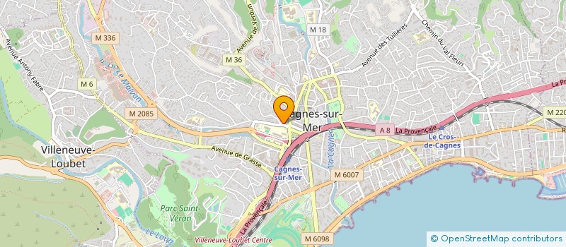 localisation de l'entreprise LACHE TES MAUX à CAGNES-SUR-MER