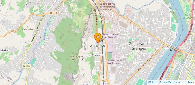 localisation de l'entreprise LACHENAL  GUILHERAND-GRANGES