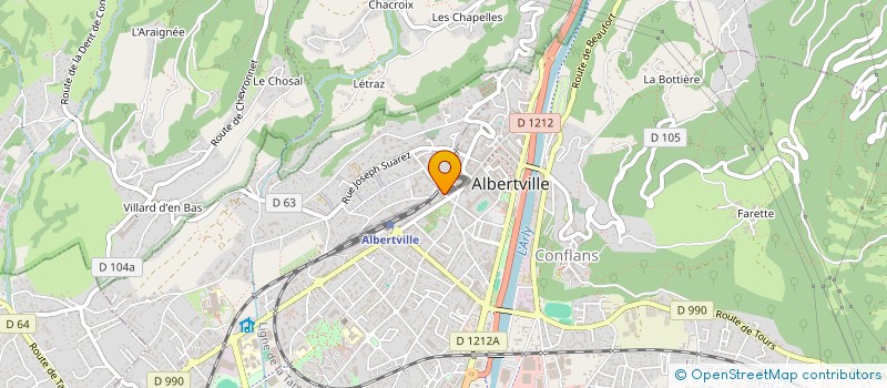 localisation de l'entreprise LACHENAL MOLLARD INDIVISION  ALBERTVILLE
