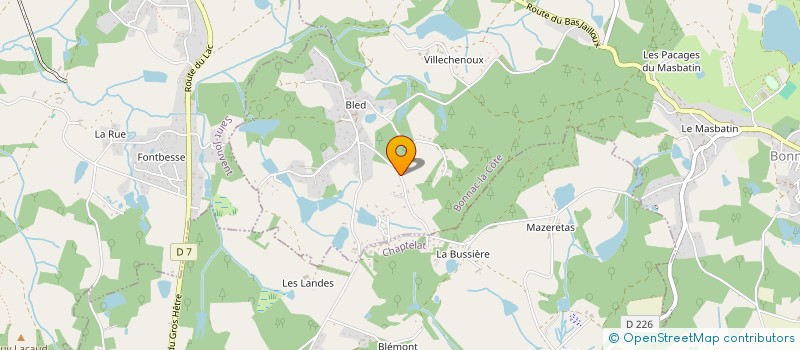 localisation de l'entreprise LACHERADE INVESTISSEMENT à BONNAC-LA-COTE