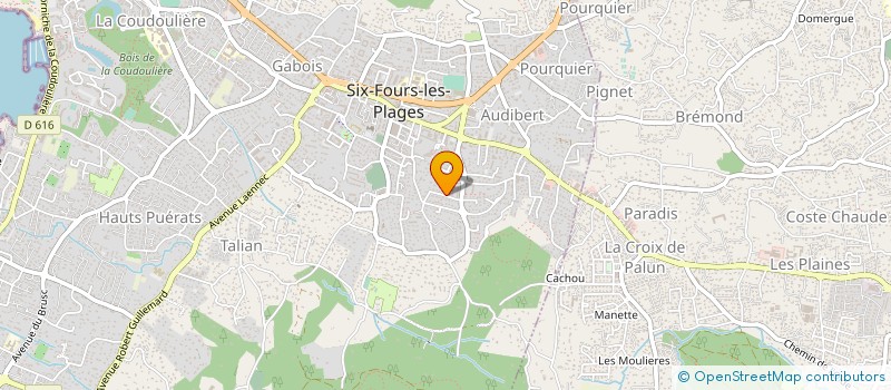 localisation de l'entreprise LACHESNAYE à SIX-FOURS-LES-PLAGES