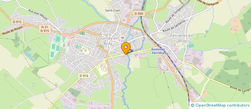 localisation de l'entreprise LACHEVRE CONSTRUCTION BATIMENT  GOURNAY-EN-BRAY