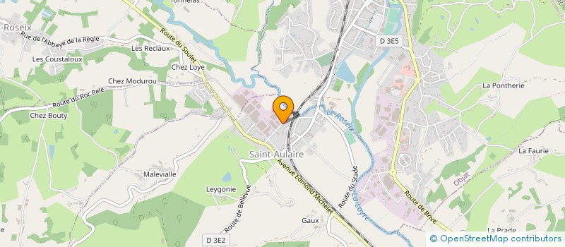 localisation de l'entreprise LACHEZE MENUISERIE CHARPENTE  SAINT-AULAIRE
