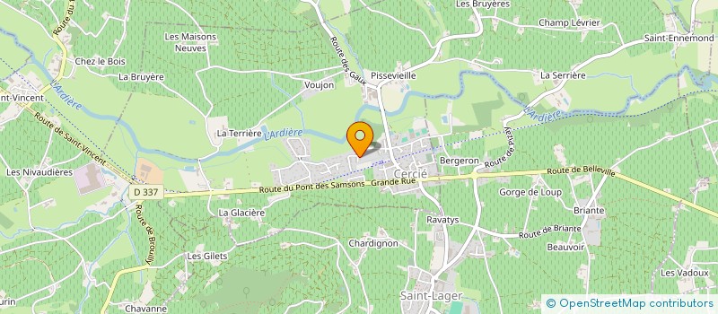 localisation de l'entreprise LACHIZE JEAN CLAUDE  CERCIE