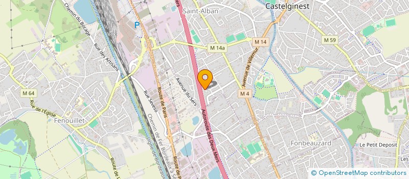 localisation de l'entreprise LACHOURI  ST ALBAN