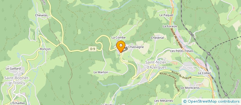 localisation de l'entreprise LACI  SAINT-NIZIER-D AZERGUES