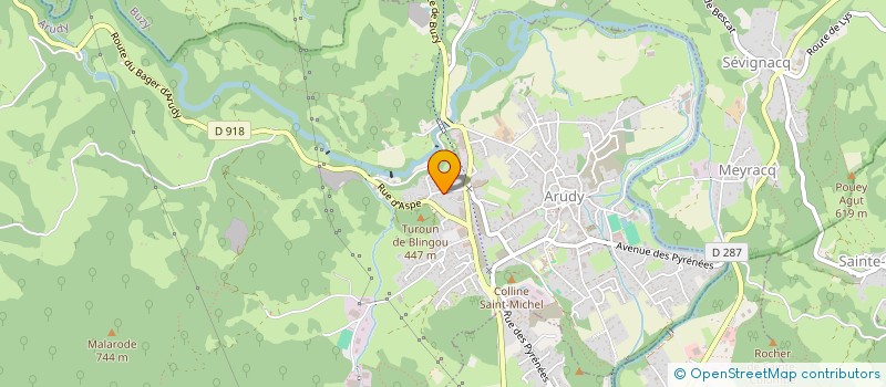 localisation de l'entreprise LACIBECK  ARUDY