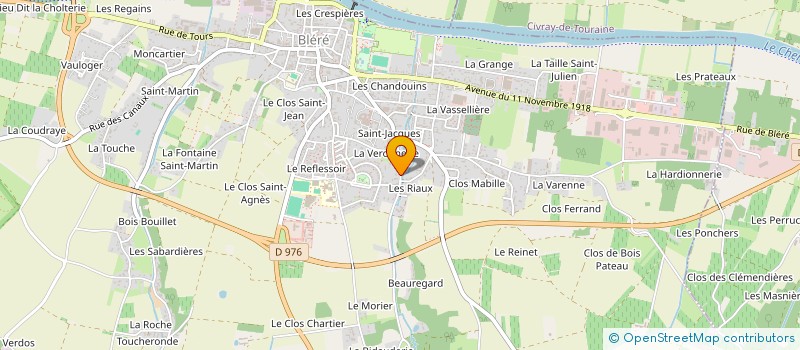 localisation de l'entreprise LACIE  BLERE