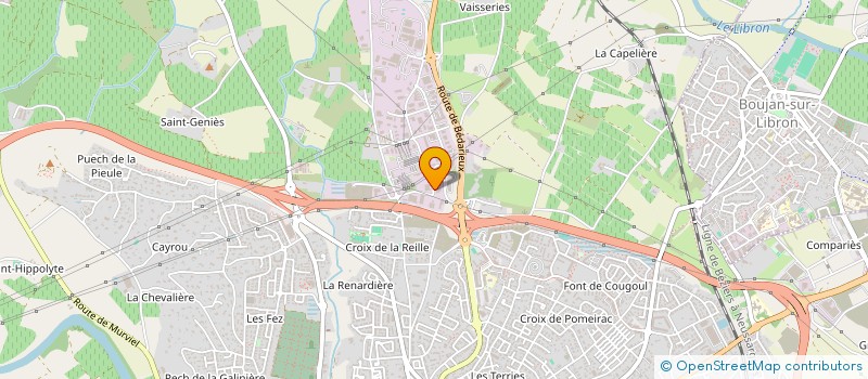 localisation de l'entreprise LACIN à BEZIERS