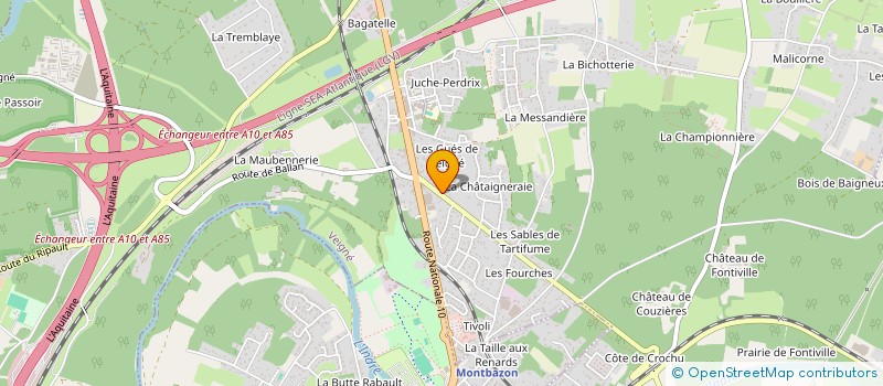 localisation de l'entreprise LACIS à VEIGNE