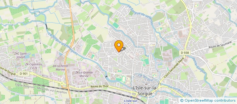 localisation de l'entreprise LACJ  L'ISLE-SUR-LA-SORGUE