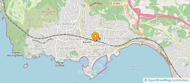 localisation de l'entreprise LACKMARC DISTRIBUTION  BANDOL