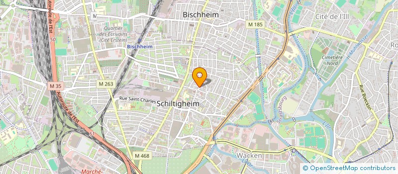 localisation de l'entreprise LACKNER PRESTATION BETON à SCHILTIGHEIM