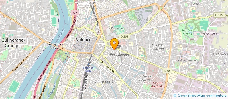 localisation de l'entreprise LACLE à VALENCE