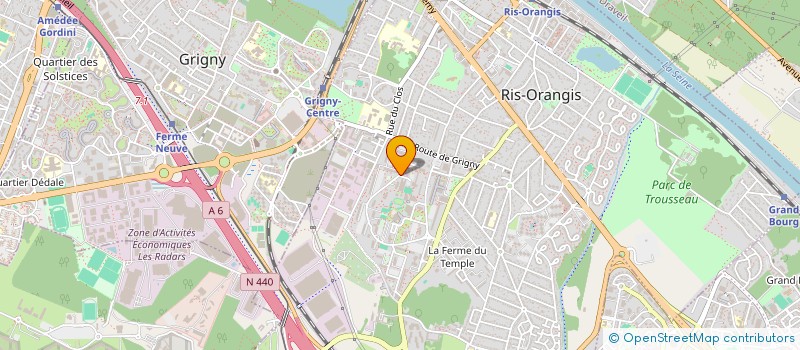 localisation de l'entreprise LACLEAN à RIS-ORANGIS